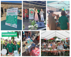 Bildercollage vom Sommerfest